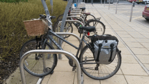 Photo of bikes in bike racks at Quorum Business Park