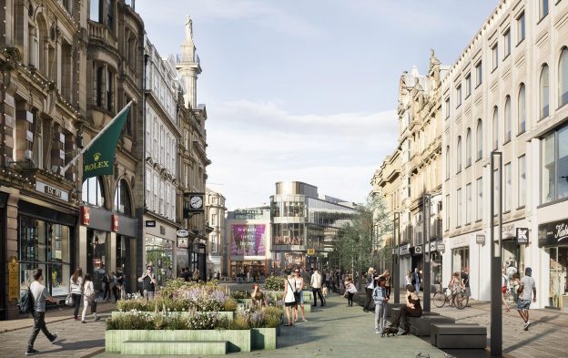 Mock up of how Blackett Street could look