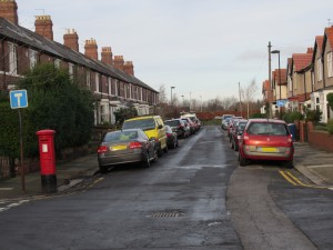 Filtered Street at the north end of Alwinton Road