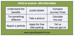 Bike Bingo Card for Bike Week