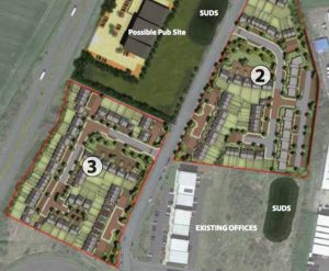 Plan of the proposed development at Gosforth Business Park