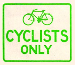 1930s cycle sign courtesy of Carlton Reid