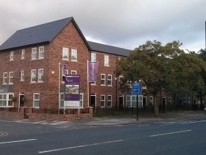 Recently built flats on Gosforth High Street