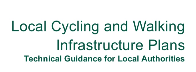 Text title: Local Cycling and Walking Infrastructure Plans