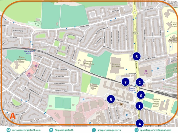 Map showing the area around Regent Centre