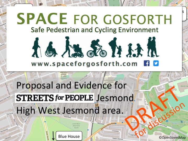 Title slide: proposal and evidence for Streets for People Jesmond