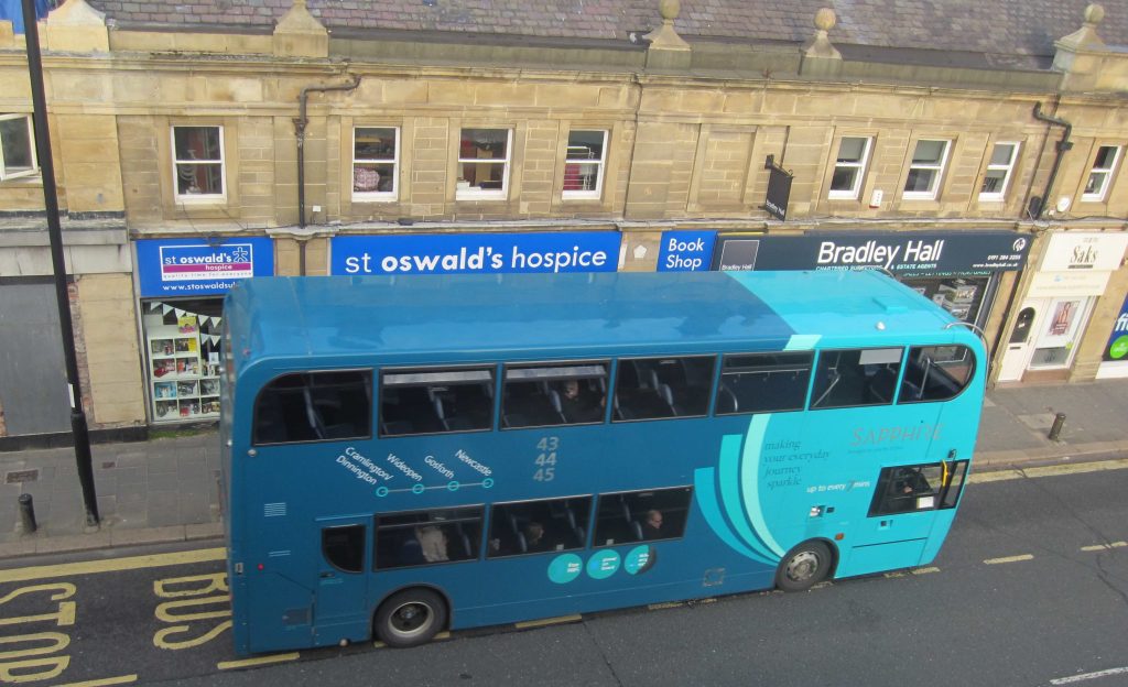 Picture of a bus on Gosforth High Street