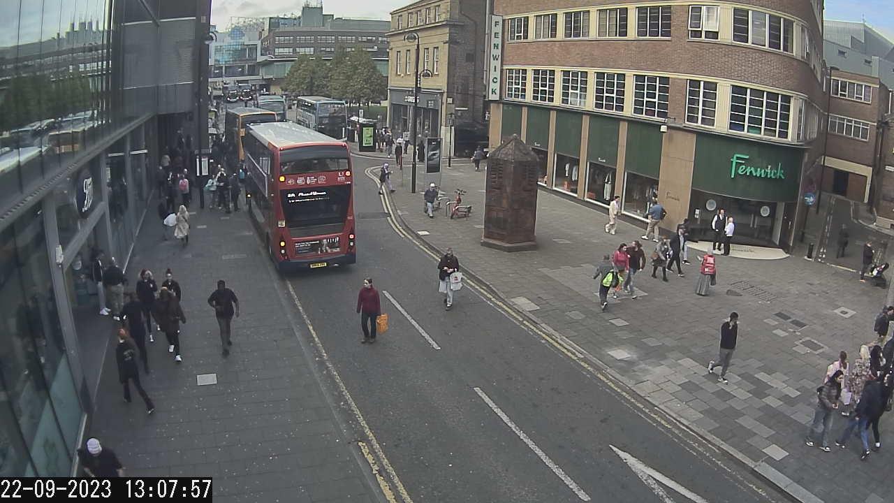 Traffic camera picture of Blackett Street. Picture taken 22/9/2023.