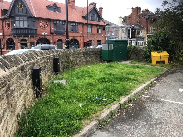 Picture of grassed area in Salters Road car park