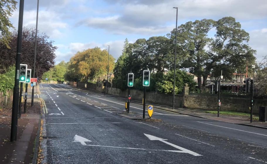 Picture of pedestrian lights by Little Moor